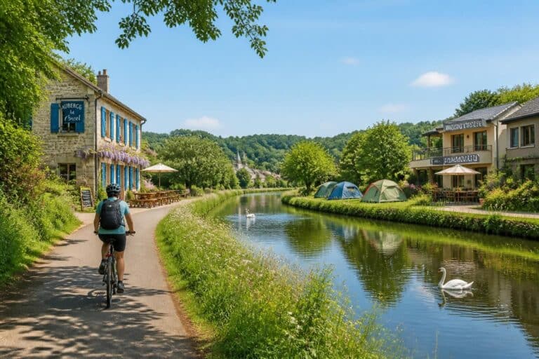 découvrez où dormir le long du canal de nantes à brest à vélo, avec des options adaptées à tous les rythmes et budgets pour une expérience cycliste confortable et économique.