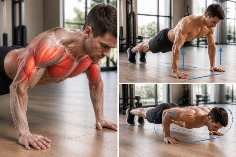 découvrez quels muscles les pompes sollicitent et apprenez des techniques efficaces pour les réaliser correctement et optimiser vos entraînements.