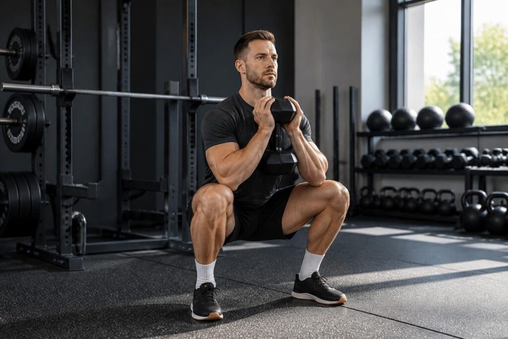 découvrez comment maîtriser le mouvement du goblet squat pour améliorer vos performances tout en évitant les blessures grâce à des conseils pratiques et une technique adaptée.