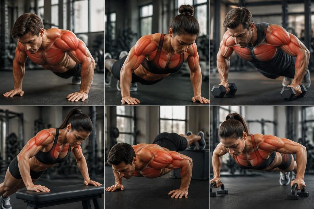 découvrez quels muscles sont sollicités en fonction des différentes variantes de pompes pour optimiser votre entraînement et cibler précisément vos objectifs.