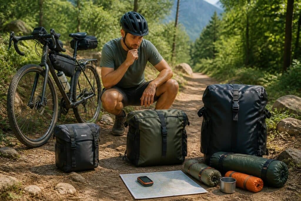 découvrez comment choisir la sacoche de randonnée à vélo idéale en fonction de votre charge et de votre parcours pour une expérience optimale.