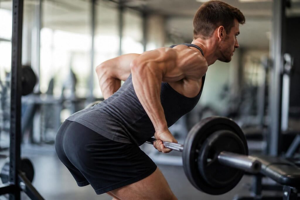 découvrez comment positionner correctement votre dos et vos coudes lors du rowing barre pour maximiser le recrutement musculaire et optimiser vos entraînements.