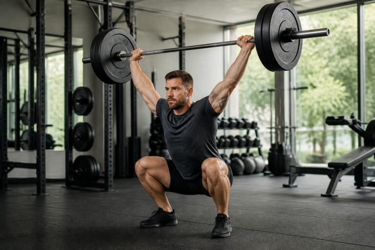 apprenez à maîtriser le thruster en coordonnant efficacement le squat et la poussée au-dessus de la tête pour renforcer votre puissance et votre endurance.
